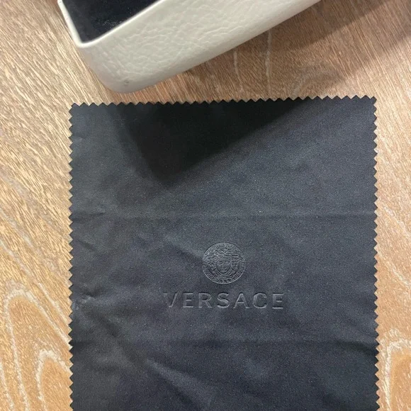 Versace Gold Frame Sunglasses with Brown Lenses